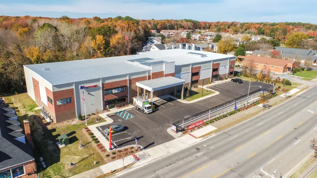 An ariel view of a MyStorage Centers location.